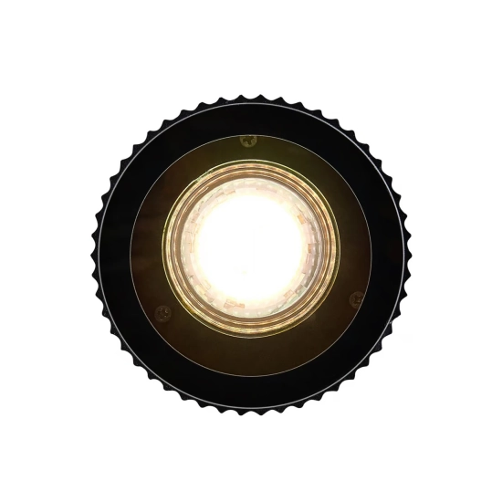 Czarna lampa sufitowa Kyklop Ripple IP54 2518316003 Nordlux