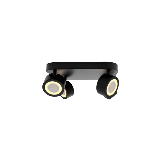 Czarna lampa sufitowa LED Clyde 4 Nordlux Moodmaker™ 2412256003