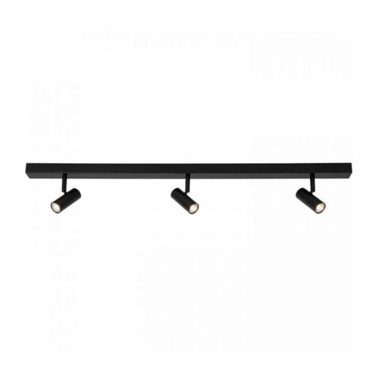 kinkiecik.pl Lampa sufitowa czarna 3 klosze OMARI 2112193003 Nordlux