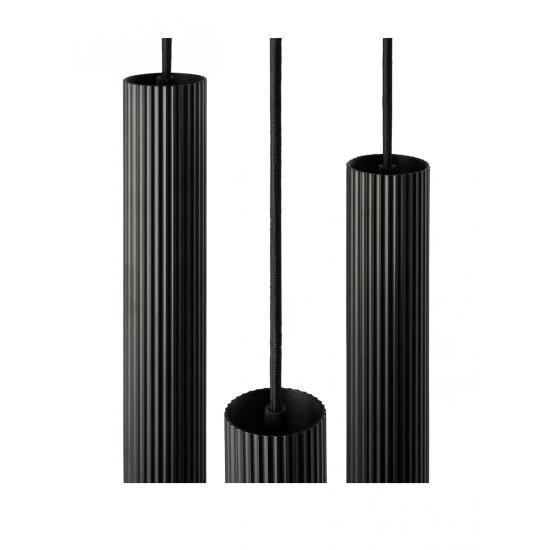 Czarna lampa wisząca Vico 3xGU10 Nordlux 2412123003