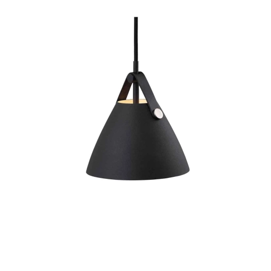 Czarna lampa wisząca w stylu skandynawskim Strap 16 - DFTP 84303003 - zdjęcie produktu