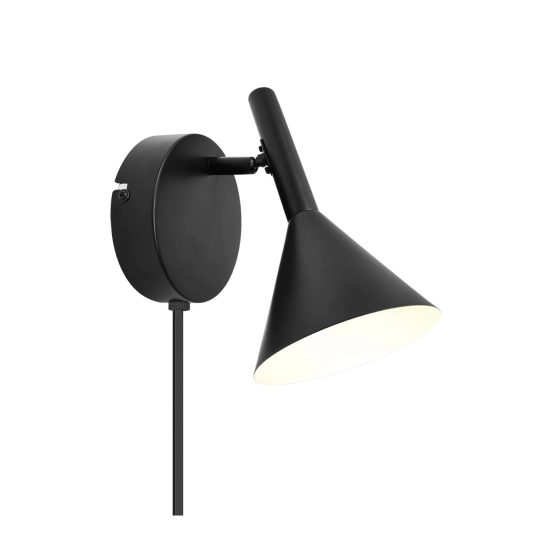 Czarny kinkiet regulowany - Kelvis 2612741003 Nordlux