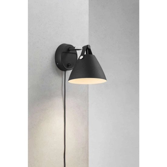 kinkiecik.pl Czarny kinkiet Strap 15 DFTP Nordlux 84291003
