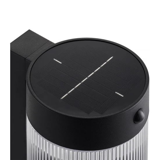 Czarny kinkiet zewnętrzny Coupar Solar IP44 czujnik ruchu 2518201003 Nordlux