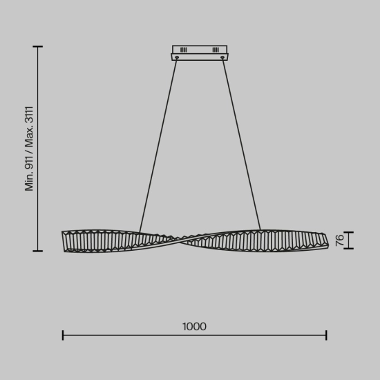 Lampa wisząca Krone P097PL-L28BS3K Maytoni - zdjęcie dodatkowe 10