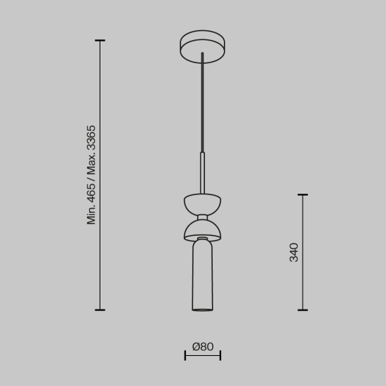 Lampa wisząca Kyoto MOD178PL-01B Maytoni - zdjęcie dodatkowe 4