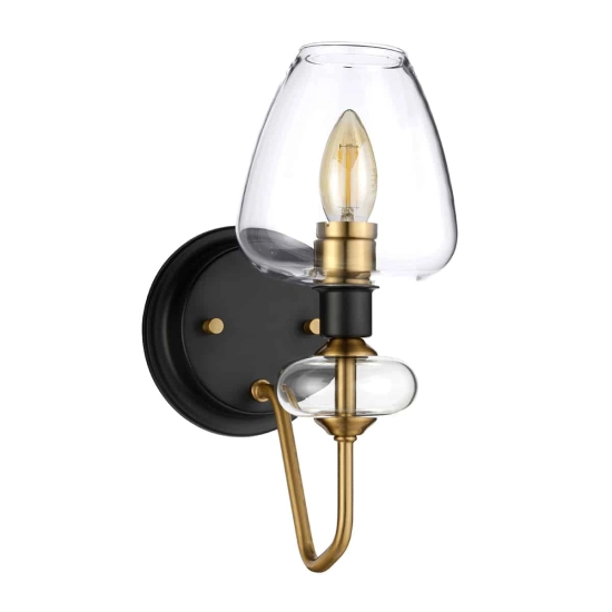 Kinkiet Armand – 1 źródło światła – Stary mosiądz DL-ARMAND1-AB Elstead Lighting