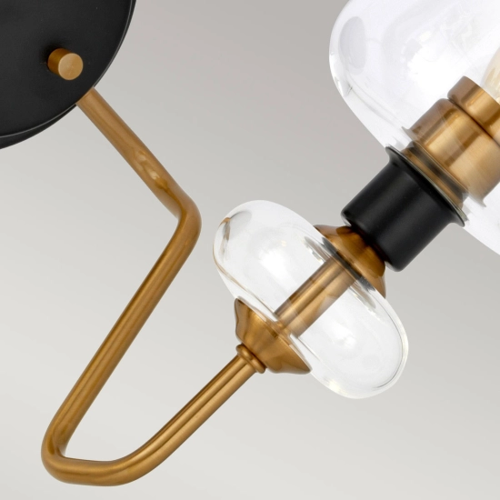Kinkiet Armand – 2 źródła światła – Stary mosiądz DL-ARMAND2-AB Elstead Lighting