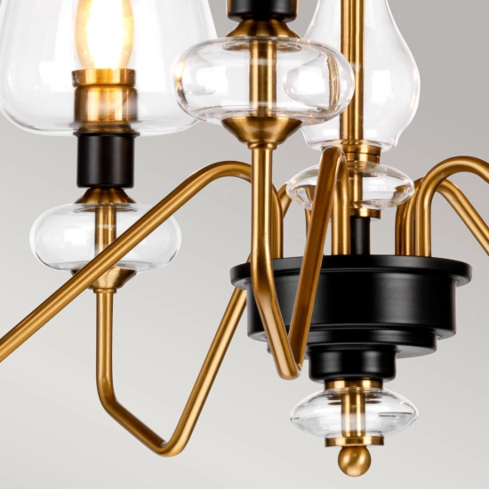 Żyrandol Armand – 5 źródeł światła – Stary mosiądz DL-ARMAND5-AB Elstead Lighting