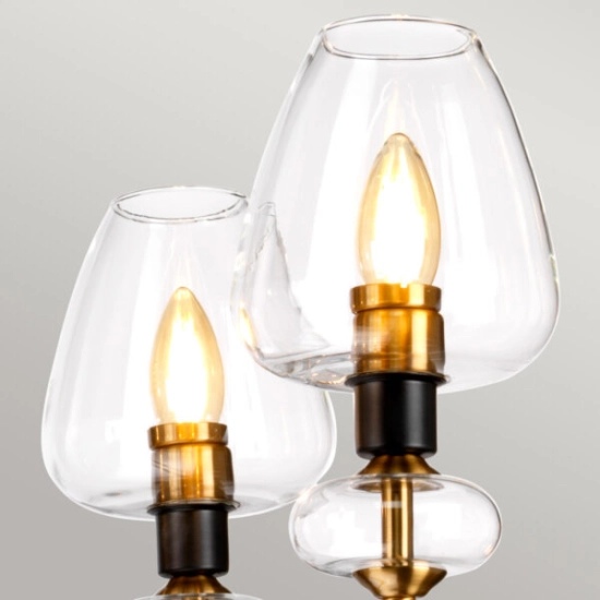 Żyrandol Armand – 5 źródeł światła – Stary mosiądz DL-ARMAND5-AB Elstead Lighting