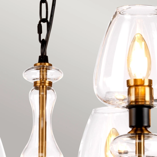 Żyrandol Armand – 8 źródeł światła – Stary mosiądz DL-ARMAND8-AB Elstead Lighting