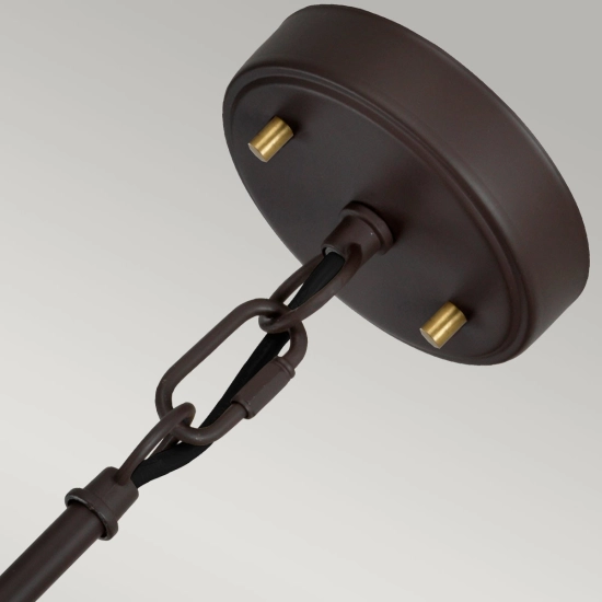 Lampa wisząca Corona – 2 źródła światła – Stary brąz/ Stary mosiądz DL-CORONA-2P-BAB Elstead Lighting