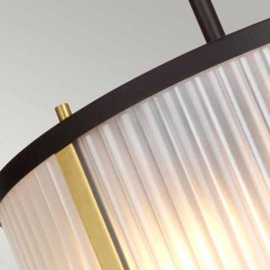 Lampa wisząca Corona – 2 źródła światła – Stary brąz/ Stary mosiądz DL-CORONA-2P-BAB Elstead Lighting