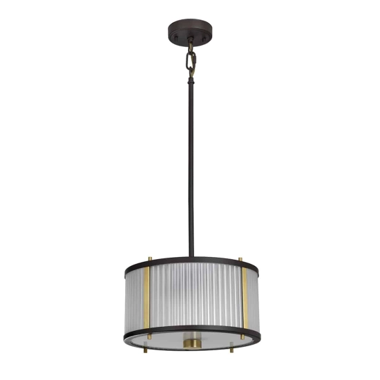 kinkiecik.pl Lampa wisząca Corona – 2 źródła światła – Stary brąz/ Stary mosiądz DL-CORONA-2P-BAB Elstead Lightnig
