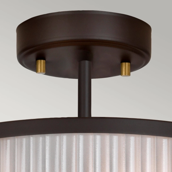 Lampa wisząca Corona – 2 źródła światła – Stary brąz/ Stary mosiądz DL-CORONA-2P-BAB Elstead Lighting