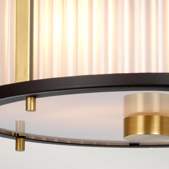 Lampa wisząca Corona – 2 źródła światła – Stary brąz/ Stary mosiądz DL-CORONA-2P-BAB Elstead Lighting