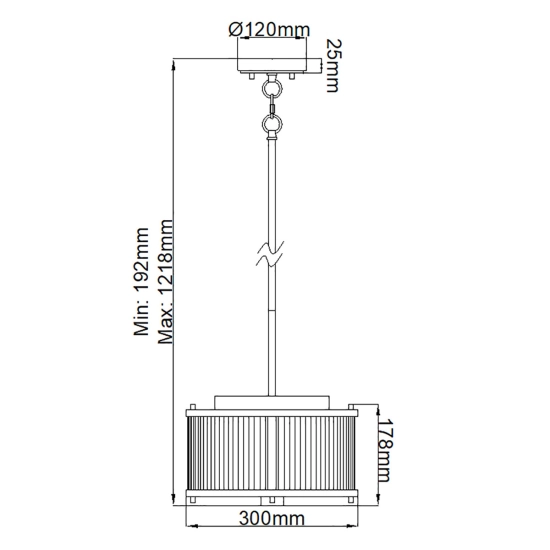 Lampa wisząca Corona – 2 źródła światła – Satynowa biel/ Polerowany nikiel DL-CORONA-2P-WPN Elstead Lighting