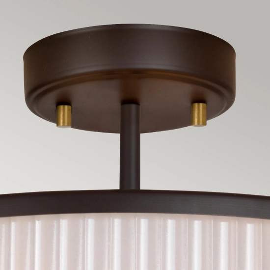 Lampa wisząca Corona – 3 źródła światła – Stary brąz/ Stary mosiądz DL-CORONA-3P-BAB Elstead Lighting