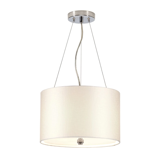 Lampa wisząca 36 cm Pearce – 3 źródła światła – Polerowany chrom DL-PEARCE14-3LT-IV-PC Elstead Lighting