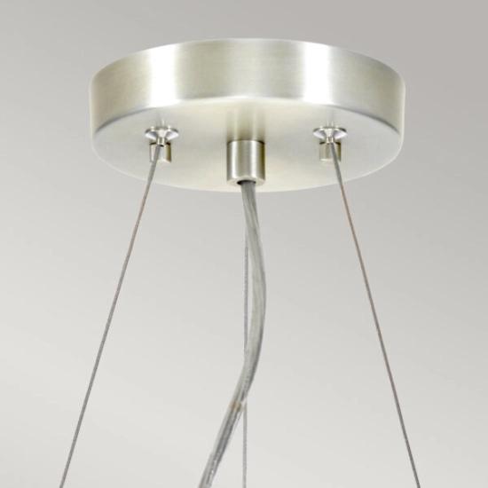 Lampa wisząca 36 cm Pearce – 3 źródła światła – Polerowany chrom DL-PEARCE14-3LT-IV-PC Elstead Lighting