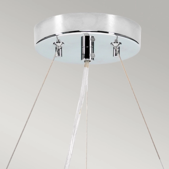 Lampa wisząca 46 cm Pearce – 3 źródła światła – Polerowany chrom DL-PEARCE18-3LT-IV-PC Elstead Lighting