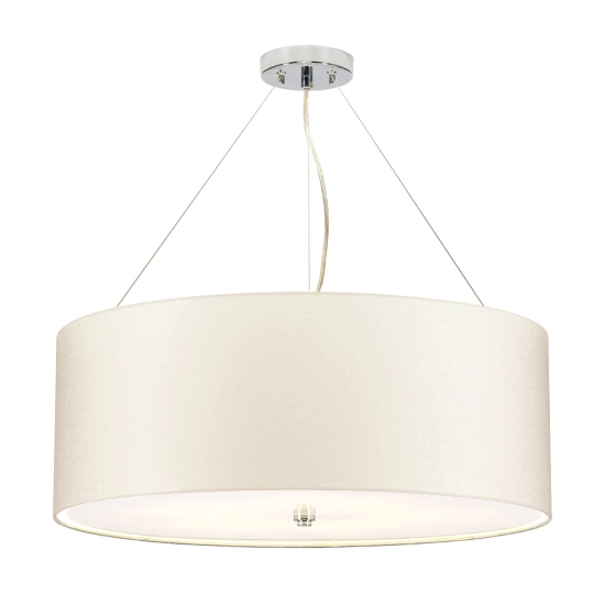 Lampa wisząca 66 cm Pearce – 5 źródeł światła – Polerowany chrom DL-PEARCE26-5LT-IV-PC Elstead Lighting