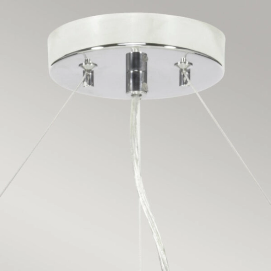 Lampa wisząca 66 cm Pearce – 5 źródeł światła – Polerowany chrom DL-PEARCE26-5LT-IV-PC Elstead Lighting