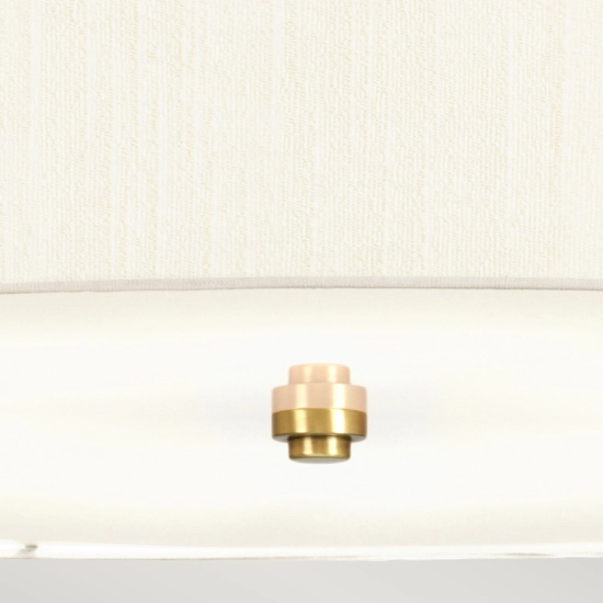 Lampa wisząca 86 cm Pearce – 7 źródeł światła – Postarzany mosiądz DL-PEARCE34-7LT-IV-AB Elstead Lighting