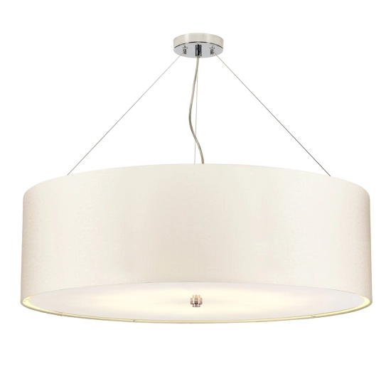 Lampa wisząca 86 cm Pearce – 7 źródeł światła – Polerowany chrom DL-PEARCE34-7LT-IV-PC Elstead Lighting