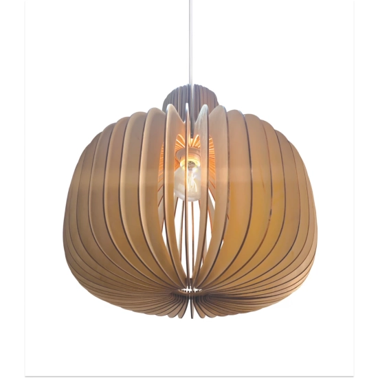 Drewniana lampa wisząca Hazo 43 brązowa 2512053014 Nordlux