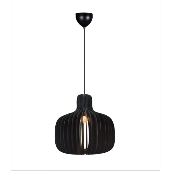 Drewniana lampa wisząca Hazo 43 czarna 2512053003 Nordlux