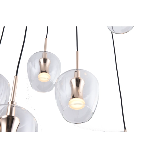 LAMPA WISZĄCA NELSON BLACK-GOLD MD2291-11B-3BGT ZUMA LINE