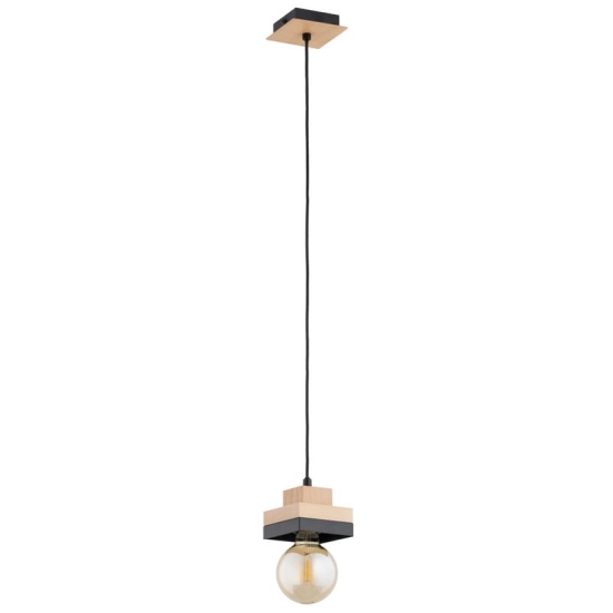 Lampa wisząca MIKO 1xE27 Czarna 61542 ALFA