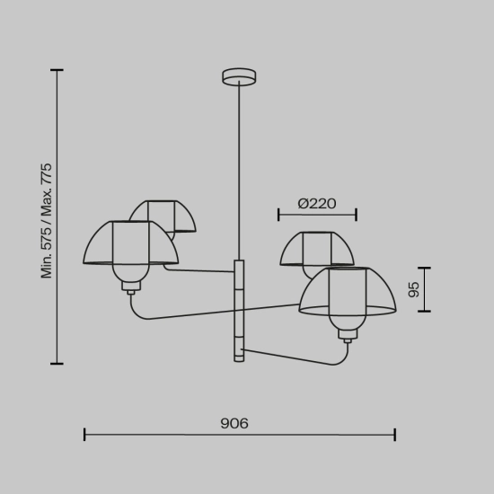Lampa wisząca Memory MOD177PL-04B Maytoni - zdjęcie dodatkowe 10