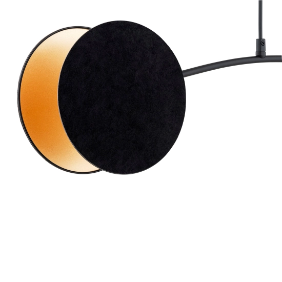 Lampa wisząca MOTIF 2 BLACK/GOLD 1325/2 EMIBIG Lighting