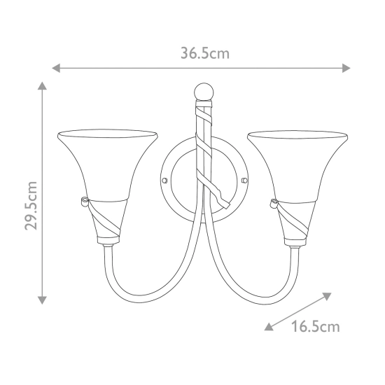 Kinkiet Emily – 2 źródła światła EM2-COPPER Elstead Lighting