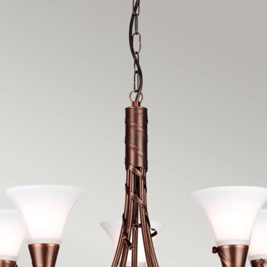 Żyrandol Emily – 5 źródeł światła EM5-COPPER Elstead Lighting