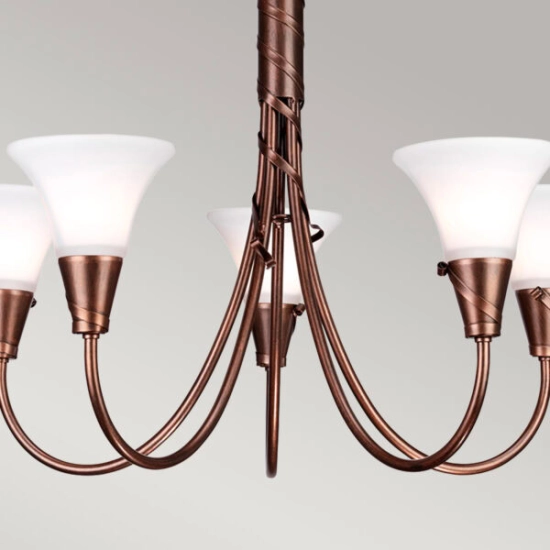 Żyrandol Emily – 5 źródeł światła EM5-COPPER Elstead Lighting