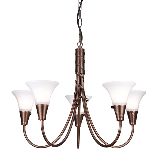 kinkiecik.pl Żyrandol Emily – 5 źródeł światła EM5-COPPER Elstead Lighting