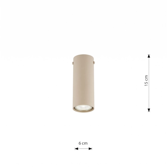 Lampa sufitowa TECNO 1S MOKKA 1316/1SM EMIBIG - zdjęcie dodatkowe 5