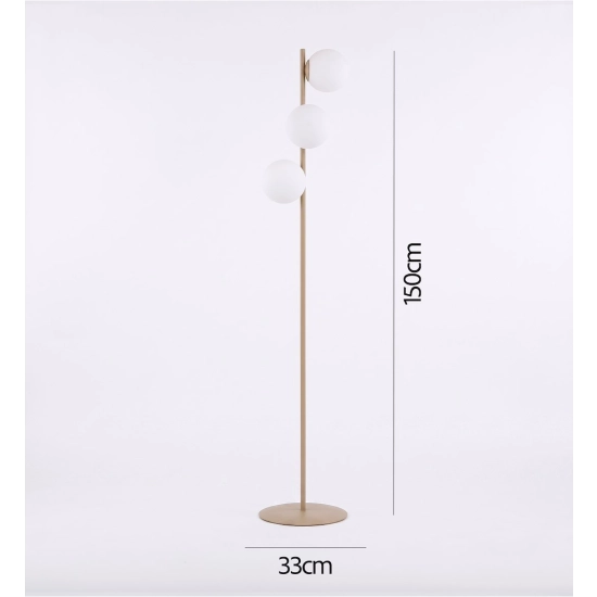 Lampa podłogowa MAGNUS LP3 MOKKA OPAL 1640/LP3 EMIBIG - zdjęcie dodatkowe 3