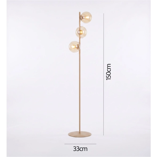 Lampa podłogowa MAGNUS LP3 MOKKA AMBER 1641/LP3 EMIBIG - zdjęcie dodatkowe 3