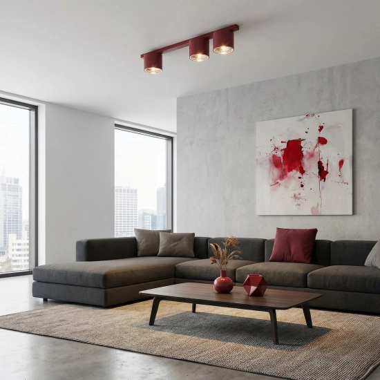 Lampa sufitowa NANO 3 BURGUNDY 1697/3 EMIBIG - zdjęcie dodatkowe 5