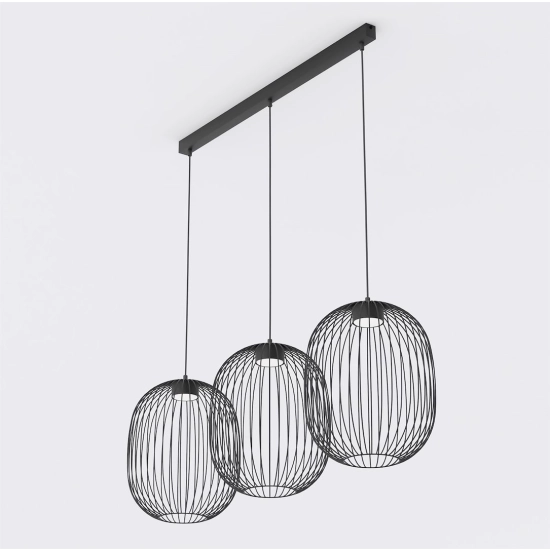 Lampa wisząca MANTRA 3 BLACK 1699/3 EMIBIG - zdjęcie produktu