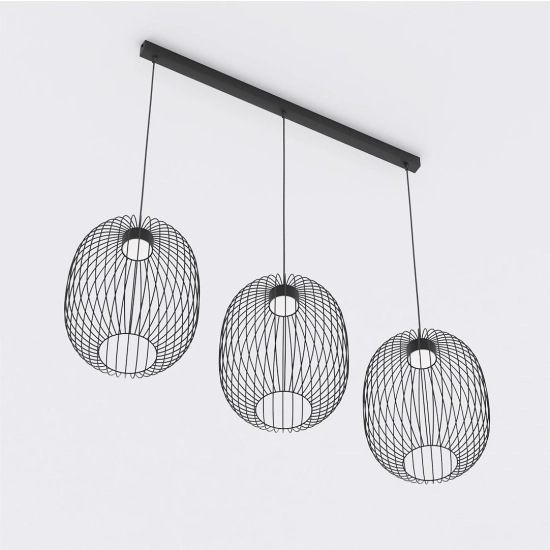 Lampa wisząca MANTRA 3 BLACK 1699/3 EMIBIG - zdjęcie dodatkowe 3