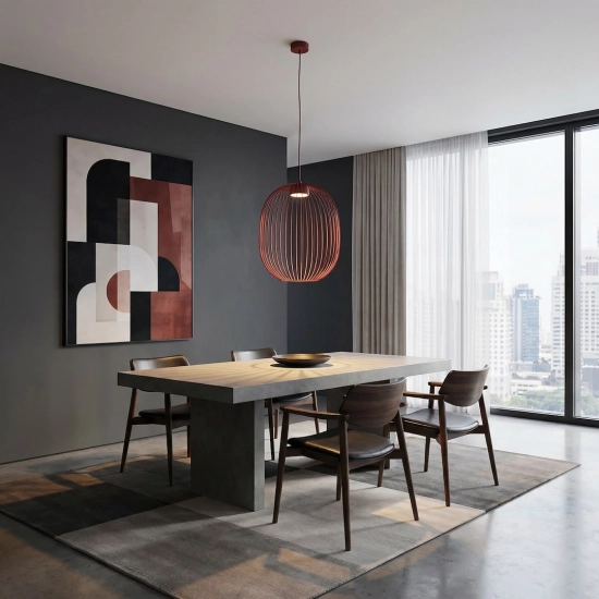 Lampa wisząca MANTRA 1 BURGUNDY 1700/1 EMIBIG - zdjęcie dodatkowe 4