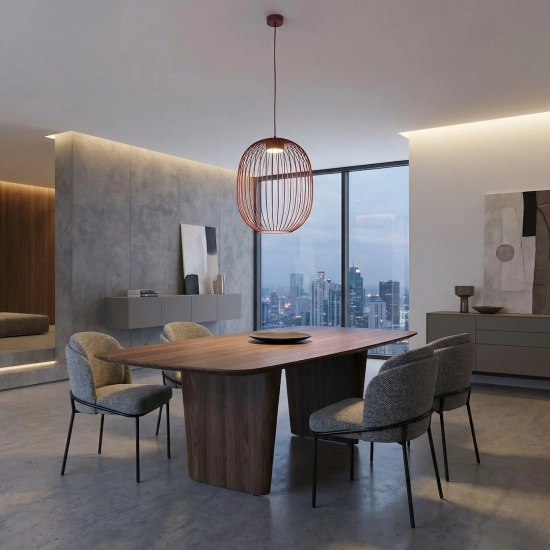 Lampa wisząca MANTRA 1 BURGUNDY 1700/1 EMIBIG - zdjęcie dodatkowe 5