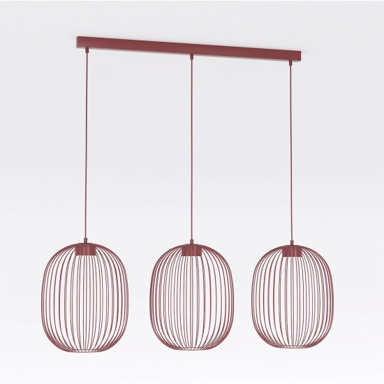 Lampa wisząca MANTRA 3 BURGUNDY 1700/3 EMIBIG - zdjęcie dodatkowe 2