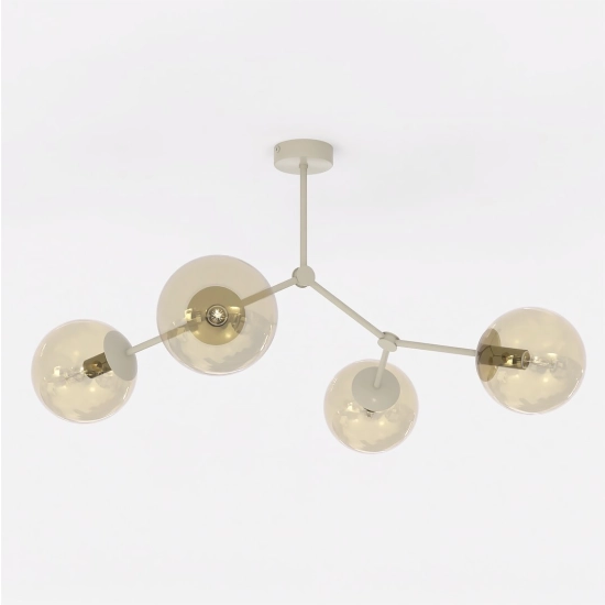 Lampa sufitowa SPACE 4 MOKKA AMBER 1702/4 EMIBIG - zdjęcie produktu