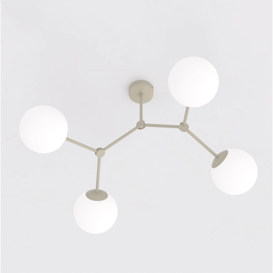 Lampa sufitowa SPACE 4 MOKKA OPAL 1703/4 EMIBIG - zdjęcie dodatkowe 1